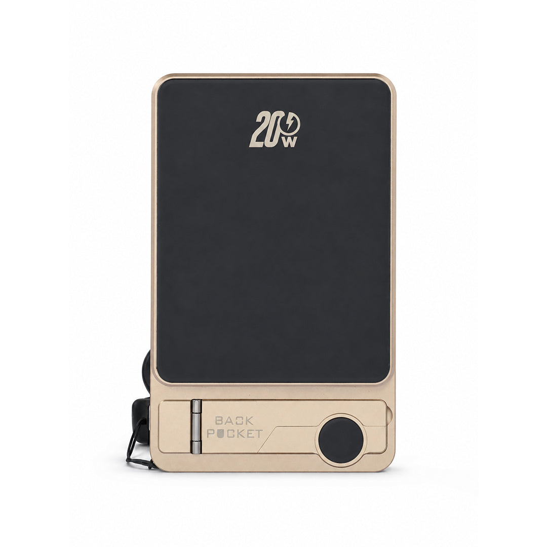 20W Magnetic Wireless Power Bank with Kickstand | Slim Fast Charger