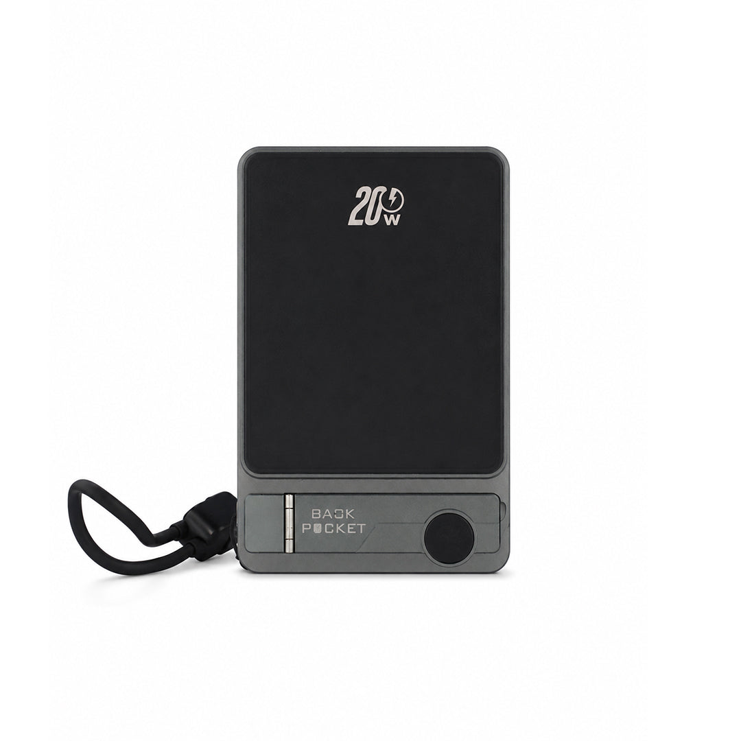 20W Magnetic Wireless Power Bank with Kickstand | Slim Fast Charger