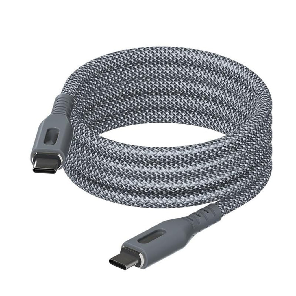 Magnetic Type-C to Type-C Fast Charging Data Cable – Nylon Braided