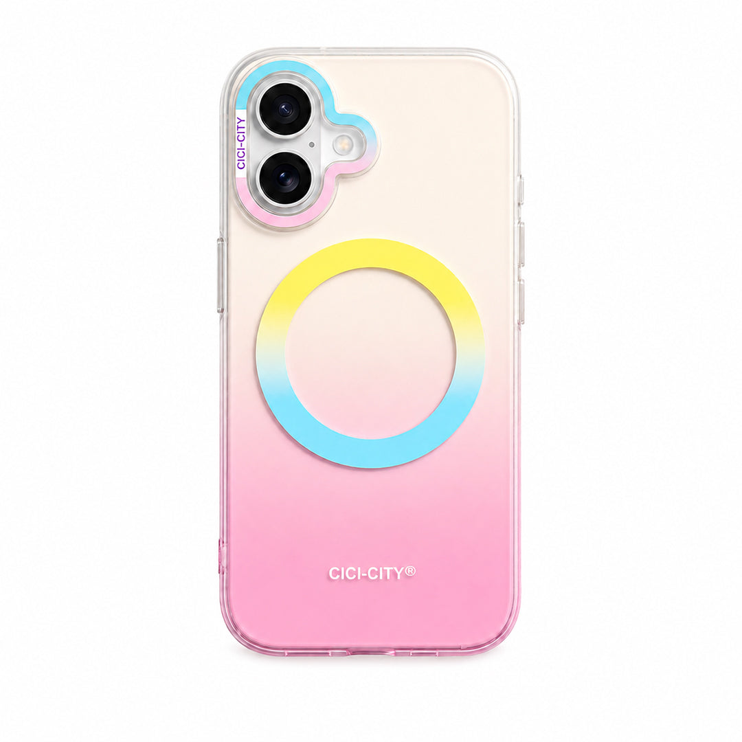 Matte Joyful – Phone Case with Built-In Magnetic Ring & Raised Camera Protection