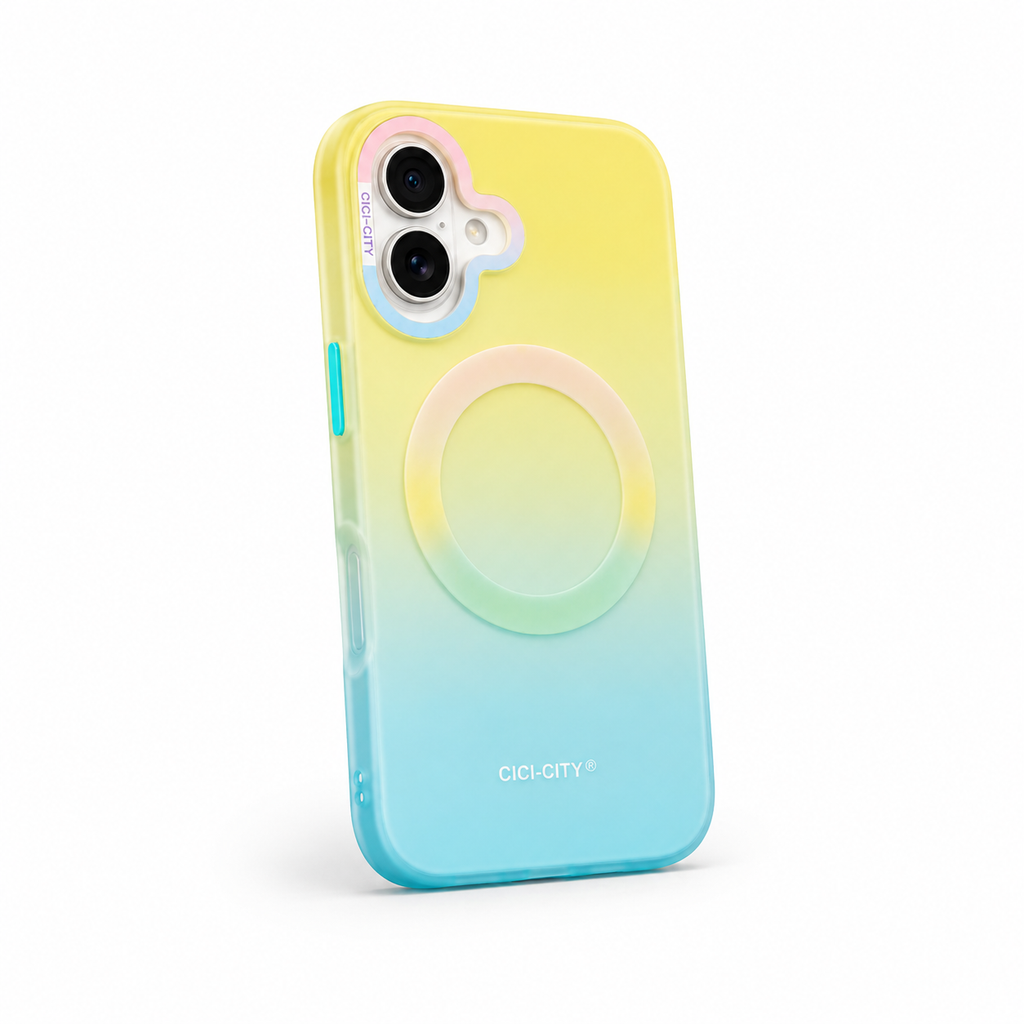 Matte Joyful – Phone Case with Built-In Magnetic Ring & Raised Camera Protection