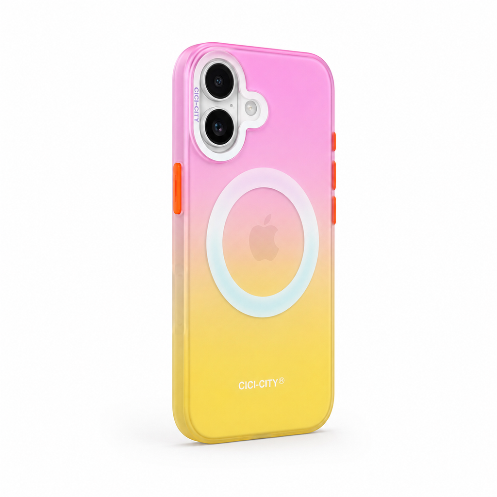 Matte Joyful – Phone Case with Built-In Magnetic Ring & Raised Camera Protection