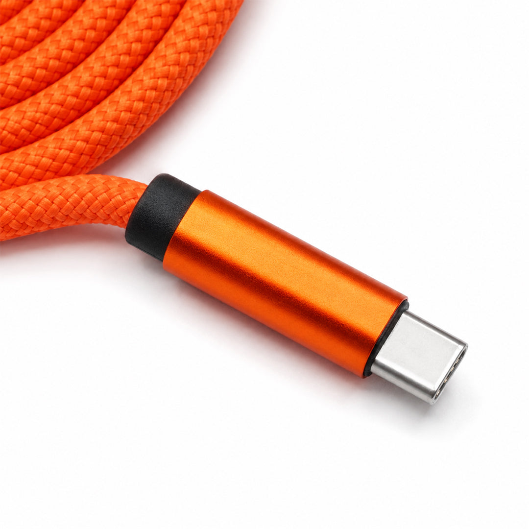 Braided USB-C to Lightning Charging Cable | Rope-Style Cord with Metal Connectors