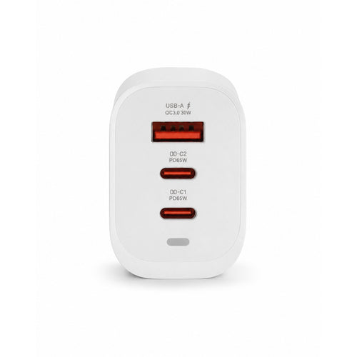 Back Pocket 65W GaN Fast Charger – Dual USB-C & USB-A