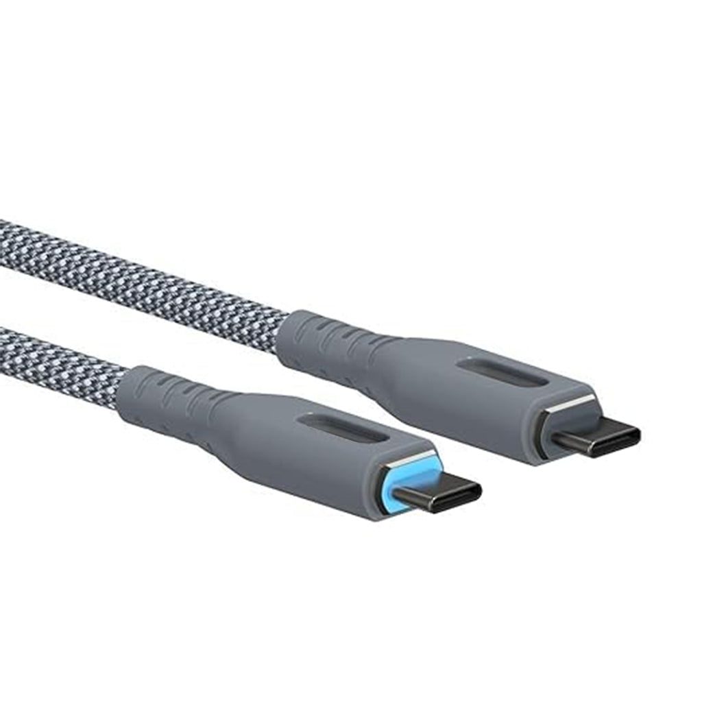 Magnetic Type-C to Type-C Fast Charging Data Cable – Nylon Braided