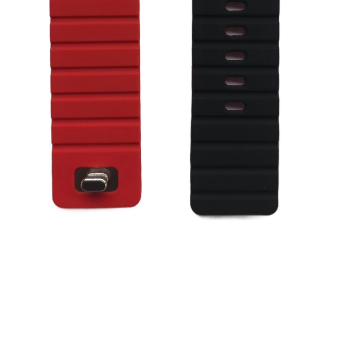 Back Pocket Ribbed Silicone Sport Band for Apple Watch
