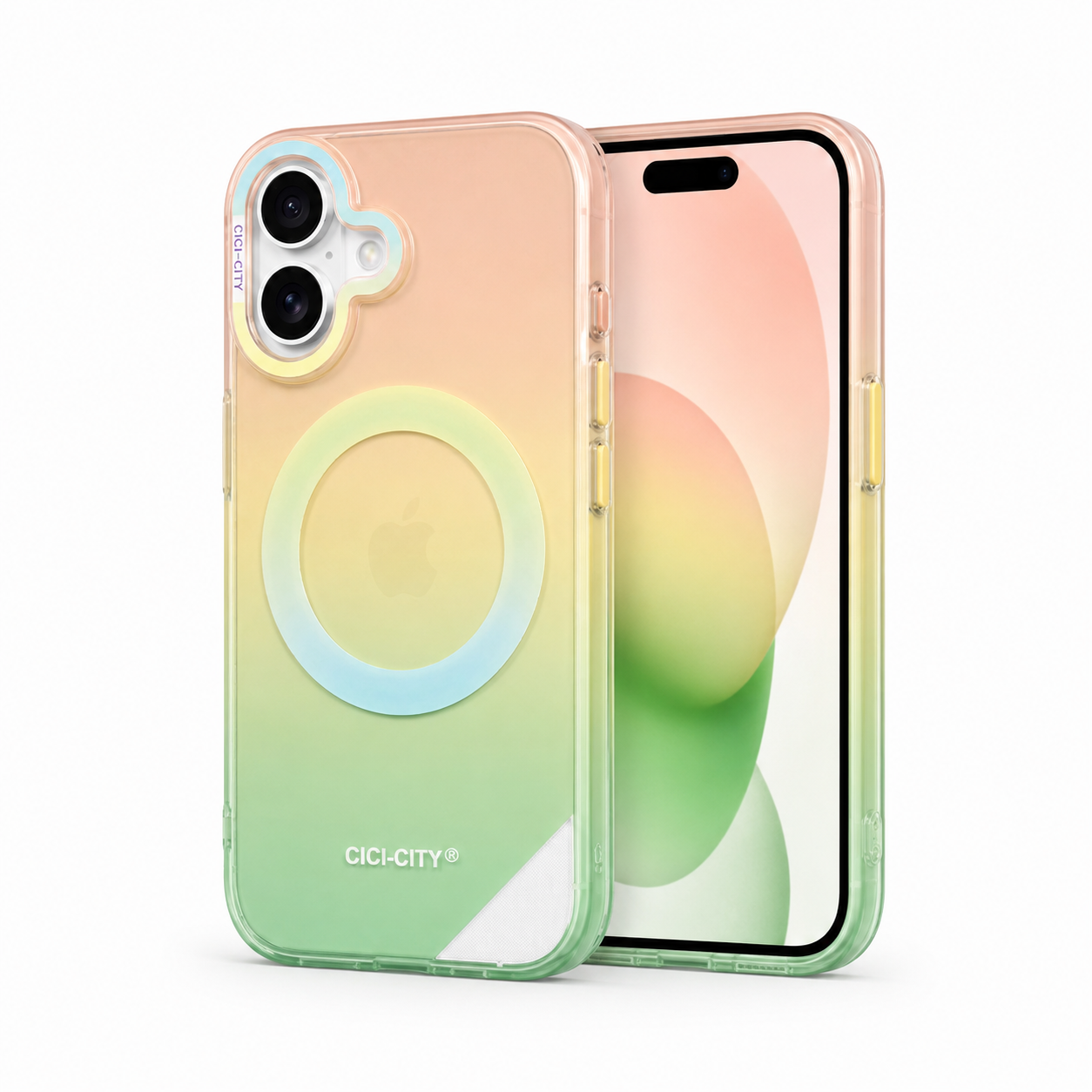 Matte Joyful – Phone Case with Built-In Magnetic Ring & Raised Camera Protection