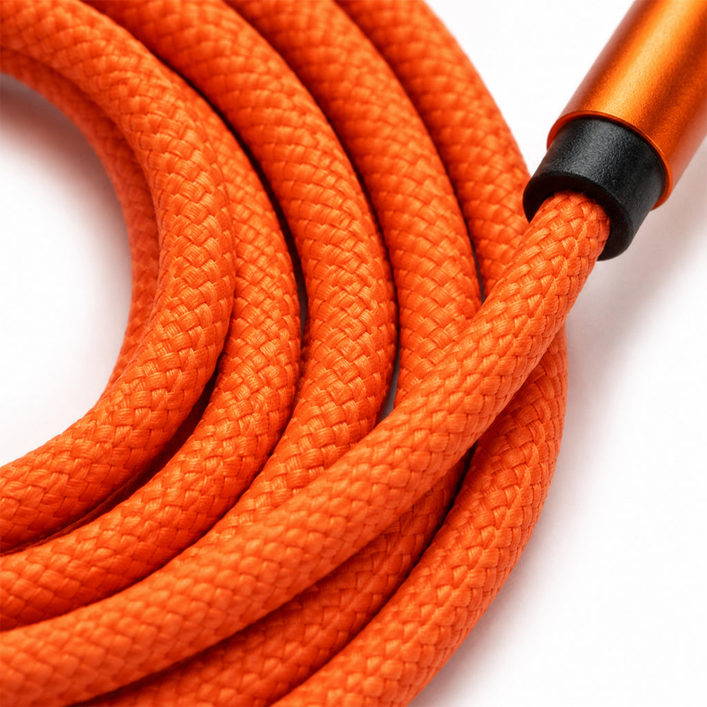 Braided USB-C to Lightning Charging Cable | Rope-Style Cord with Metal Connectors
