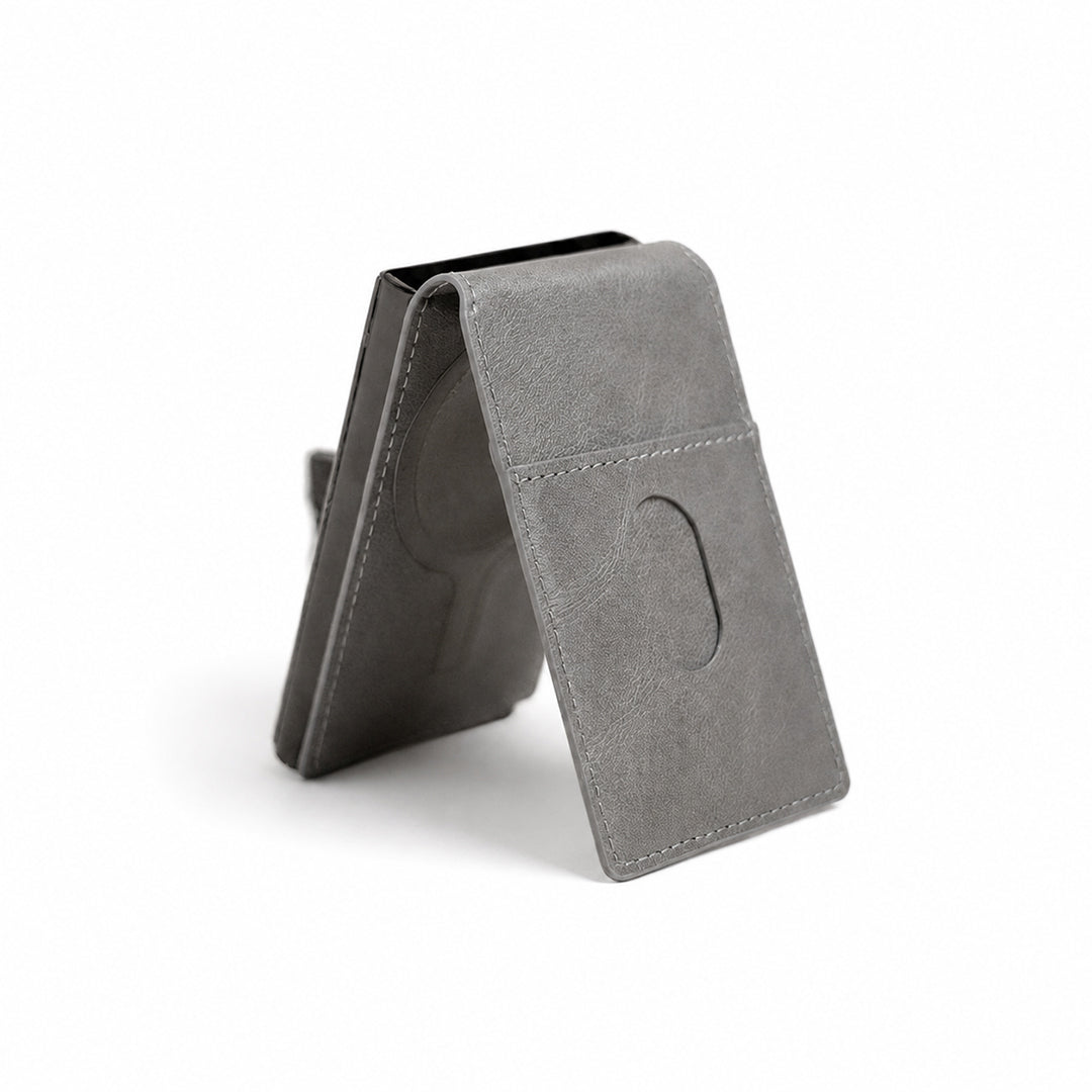 Magnetic Card Holder Wallet with Foldable Stand | 2-in-1 MagSafe Compatible Wallet, Holds 2–4 Cards
