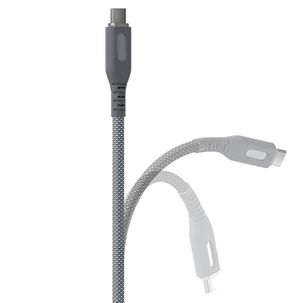Magnetic Type-C to Type-C Fast Charging Data Cable – Nylon Braided