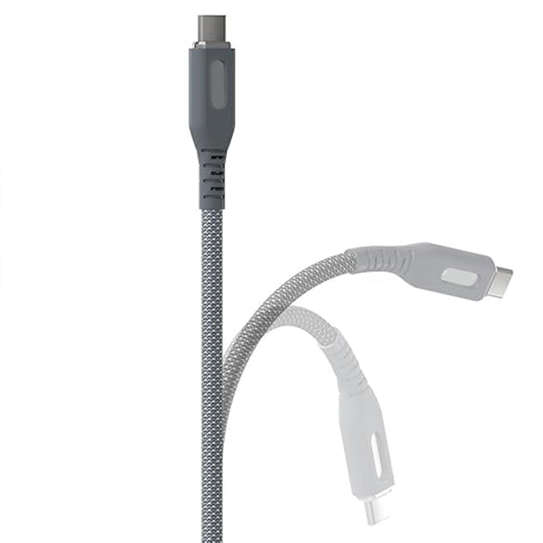Magnetic Type-C to Type-C Fast Charging Data Cable – Nylon Braided
