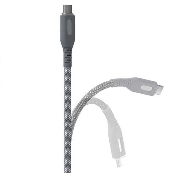 iyantra  Magnetic Type-C to Type-C Fast Charging Data Cable – Nylon Braided 5A 1.3 Meter