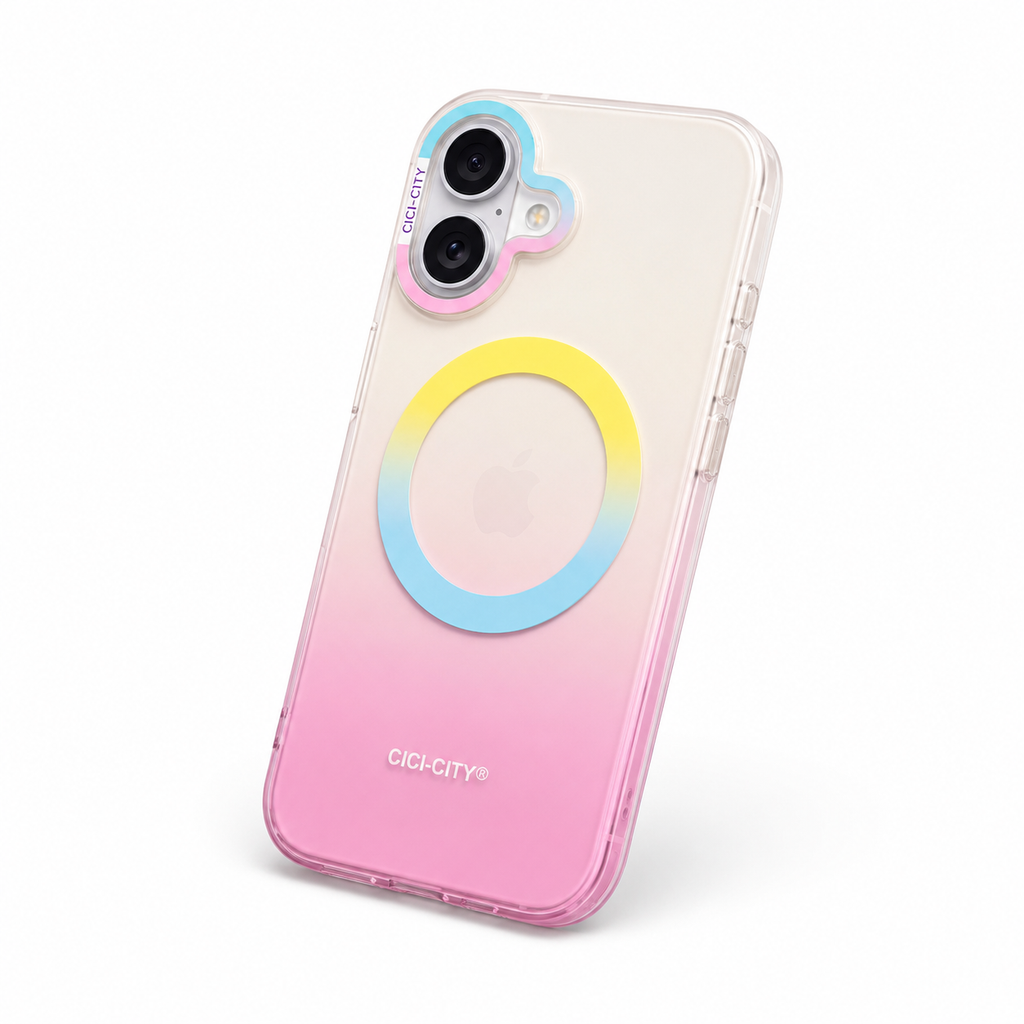 Matte Joyful – Phone Case with Built-In Magnetic Ring & Raised Camera Protection