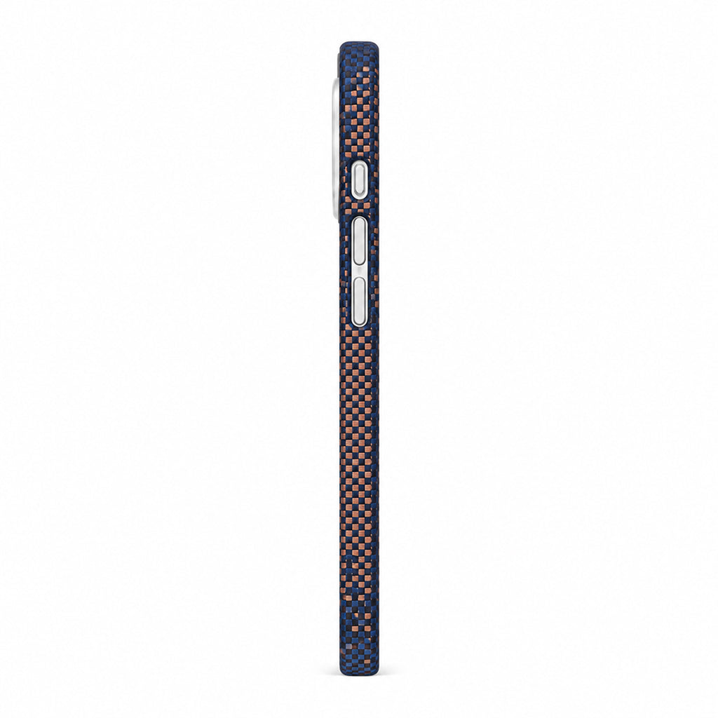Navy Blue City Skyline Pixel Pattern Textured Case