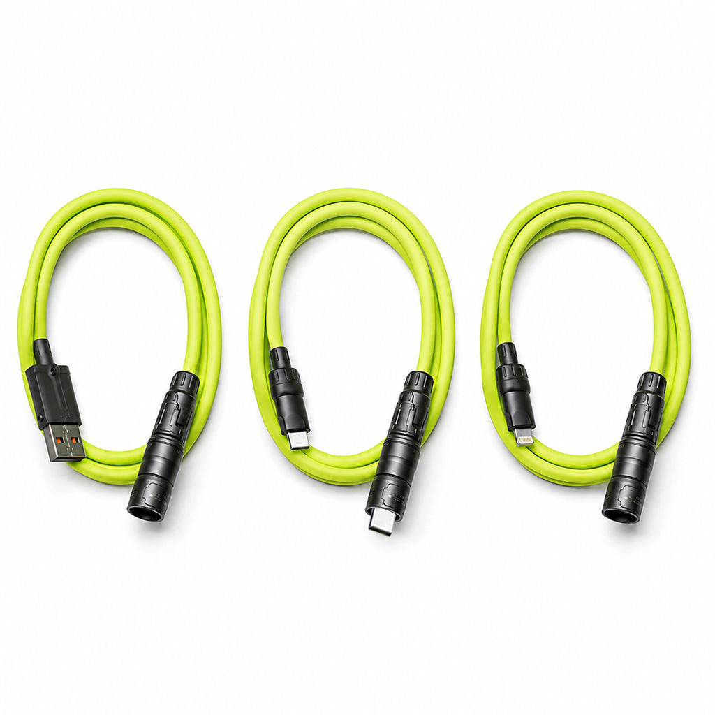 4-in-1 Multi Charging Cable | USB-A to Lightning, Type-C & Micro-USB, Braided Design