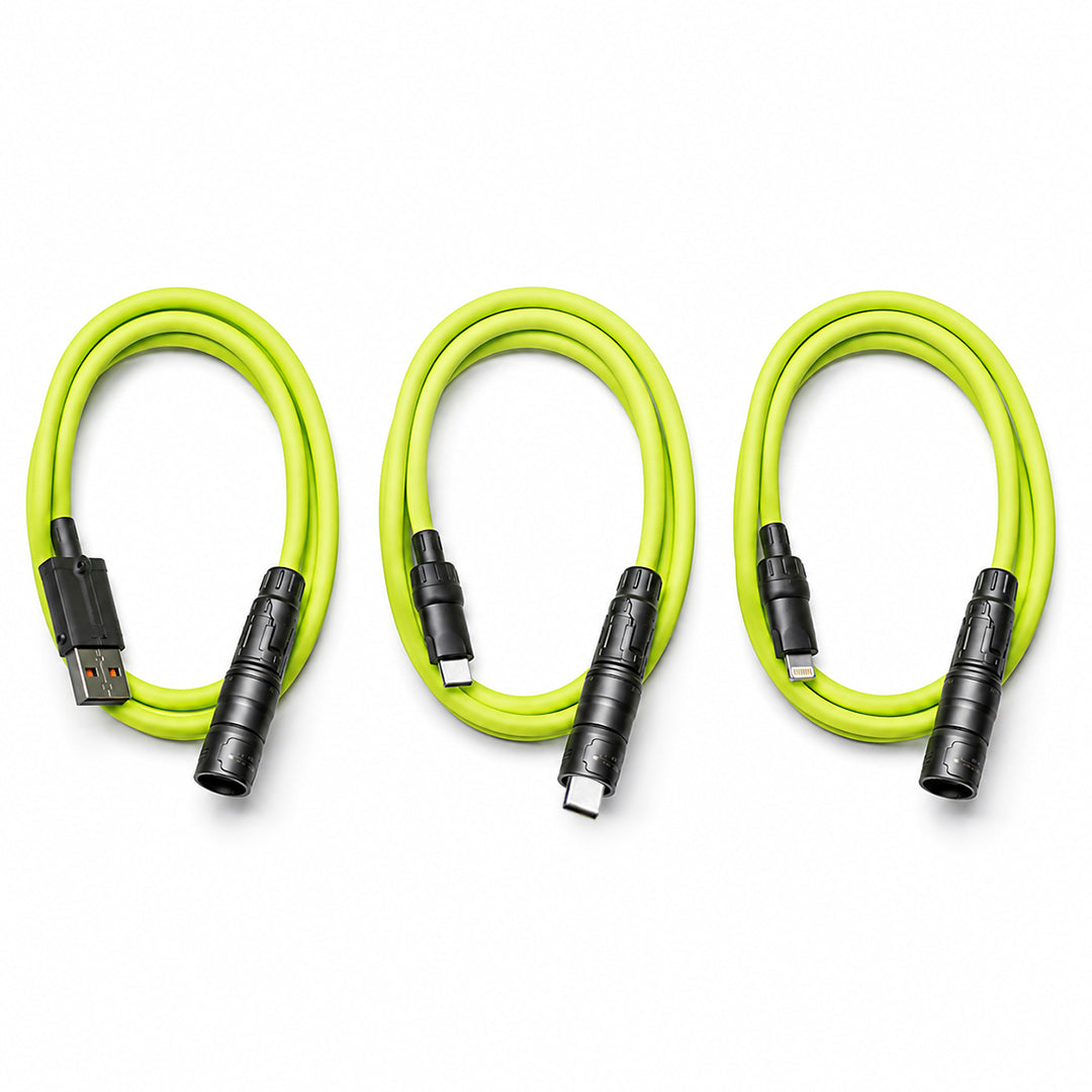 4-in-1 Multi Charging Cable | USB-A to Lightning, Type-C & Micro-USB, Braided Design