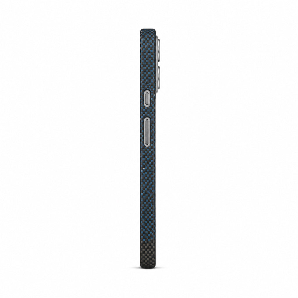 Aramid Fibre Magnetic Protective Case with Fusion-Weave Texture, Starry Blue