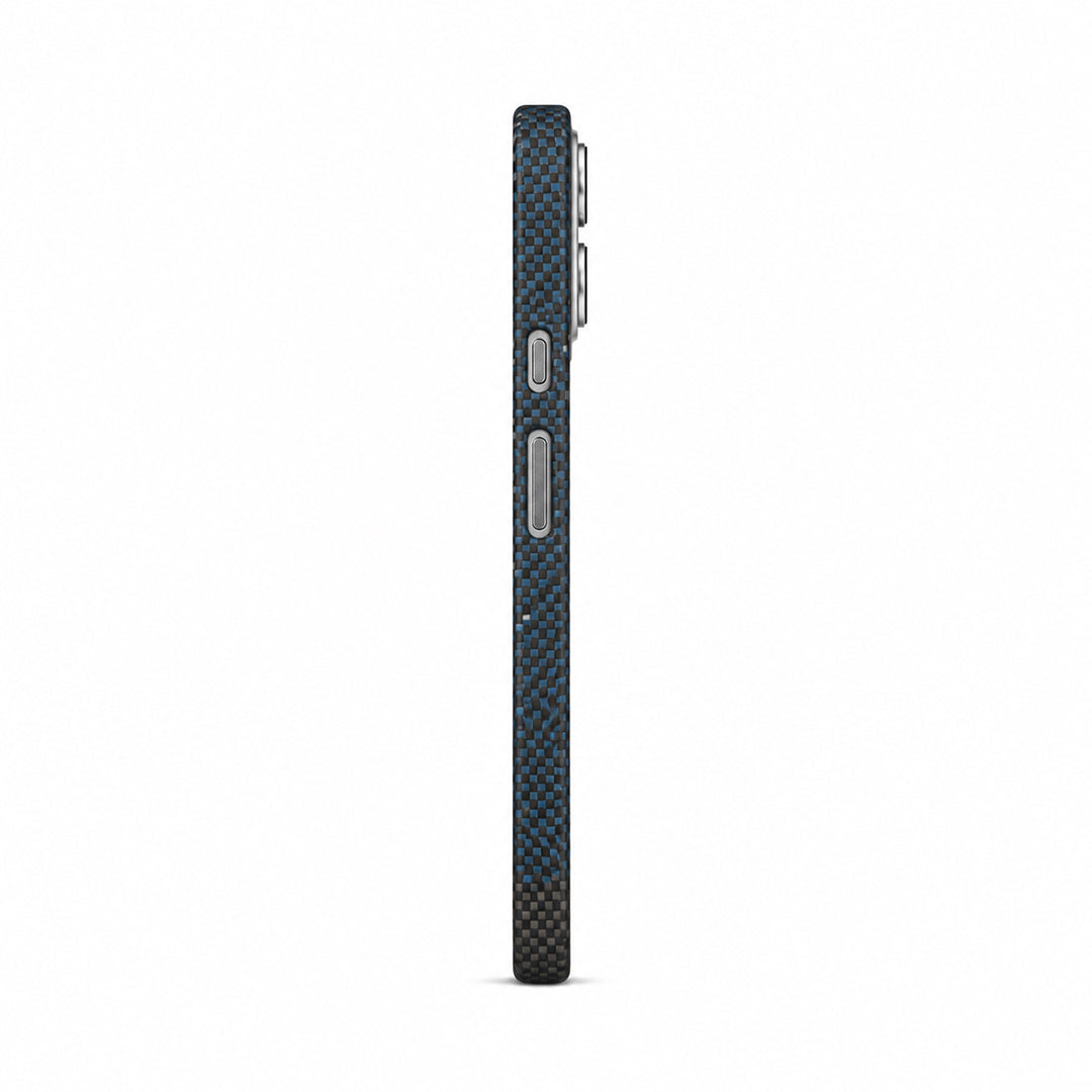 Aramid Fibre Magnetic Protective Case with Fusion-Weave Texture, Starry Blue