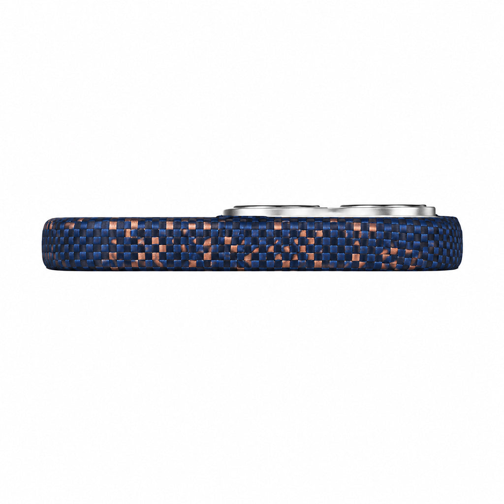 Navy Blue City Skyline Pixel Pattern Textured Case