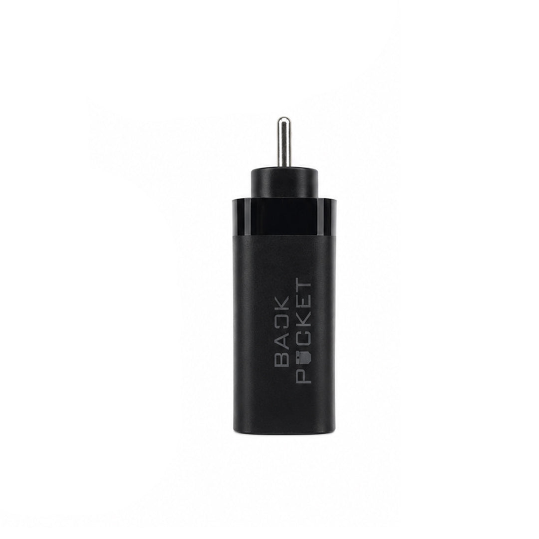Back Pocket Black Fast Charging Wall Charger