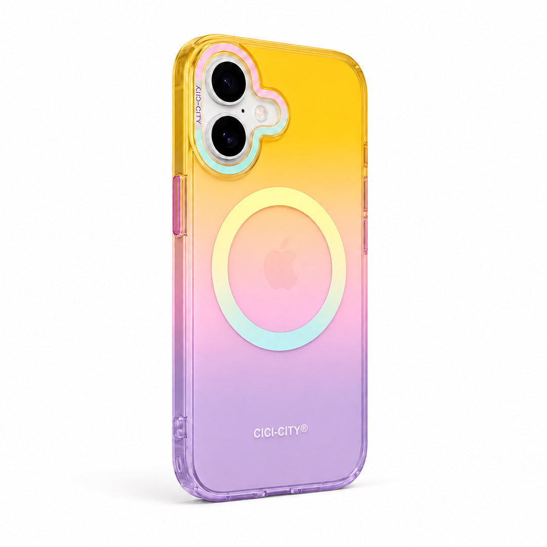 Matte Joyful – Phone Case with Built-In Magnetic Ring & Raised Camera Protection