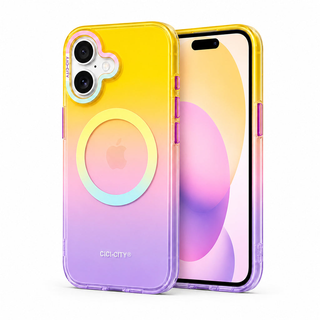 Matte Joyful – Phone Case with Built-In Magnetic Ring & Raised Camera Protection