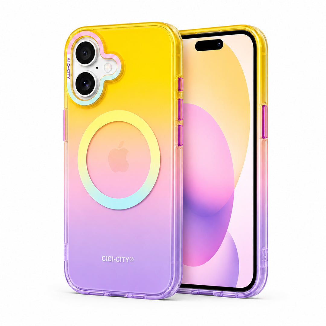 Matte Joyful – Phone Case with Built-In Magnetic Ring & Raised Camera Protection