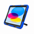 Durable Easy-Grip Tablet Case with Integrated Stand for A16 and 10th Generation Models – Blue