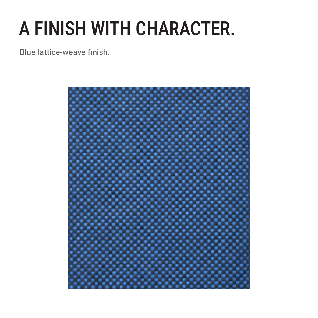 Blue Lattice-Weave Ultra-Slim Magnetic Protective Case