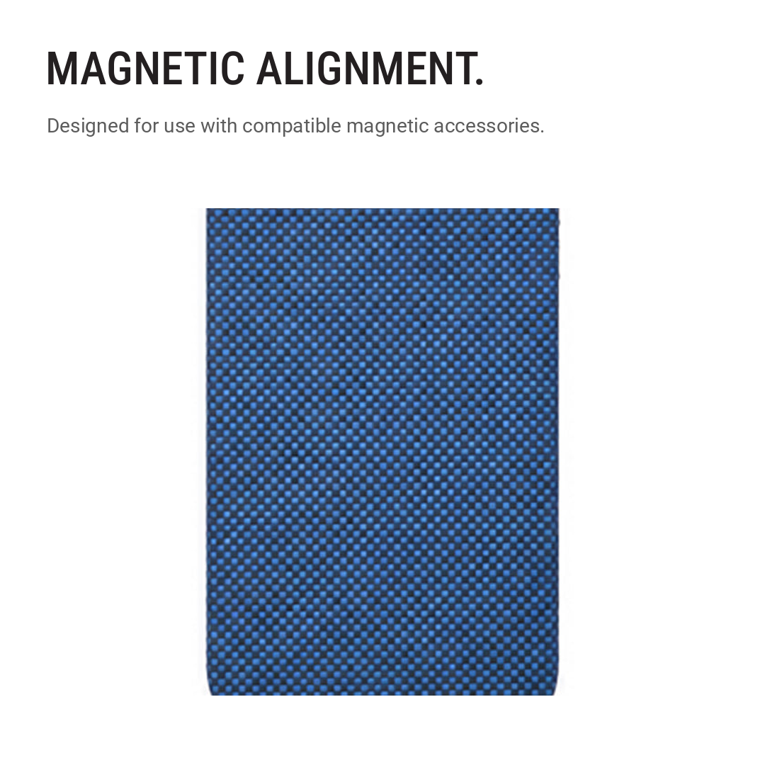 Blue Lattice-Weave Ultra-Slim Magnetic Protective Case