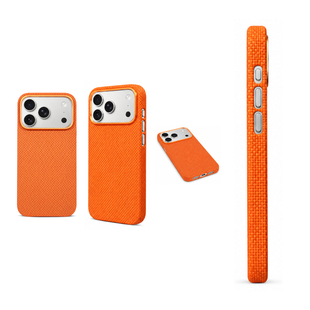 Rugged Magnetic Shockproof Protective Case with Matte Finish – Orange
