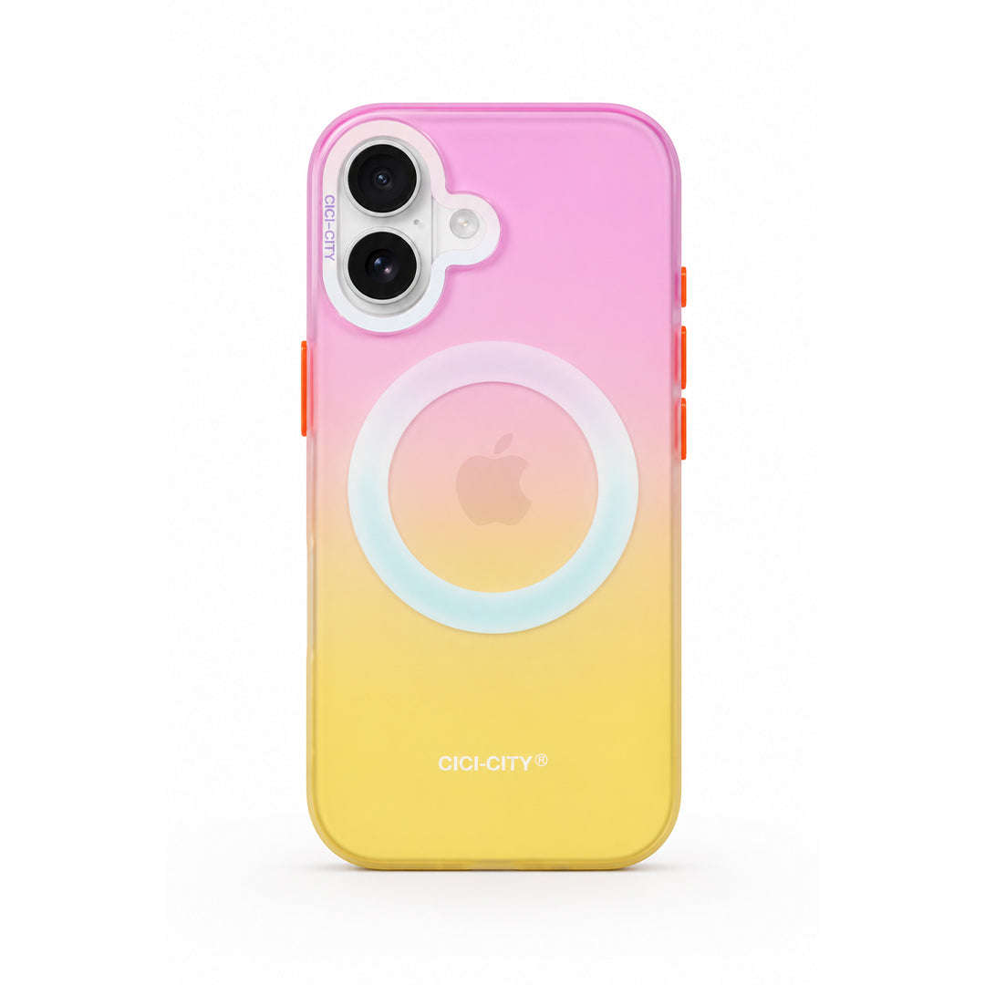 Matte Joyful – Phone Case with Built-In Magnetic Ring & Raised Camera Protection