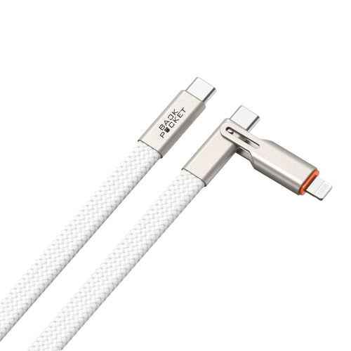 BackPocket 2-in-1 Type-C to Lightning Fast Charging Data Cable – Nylon Braided